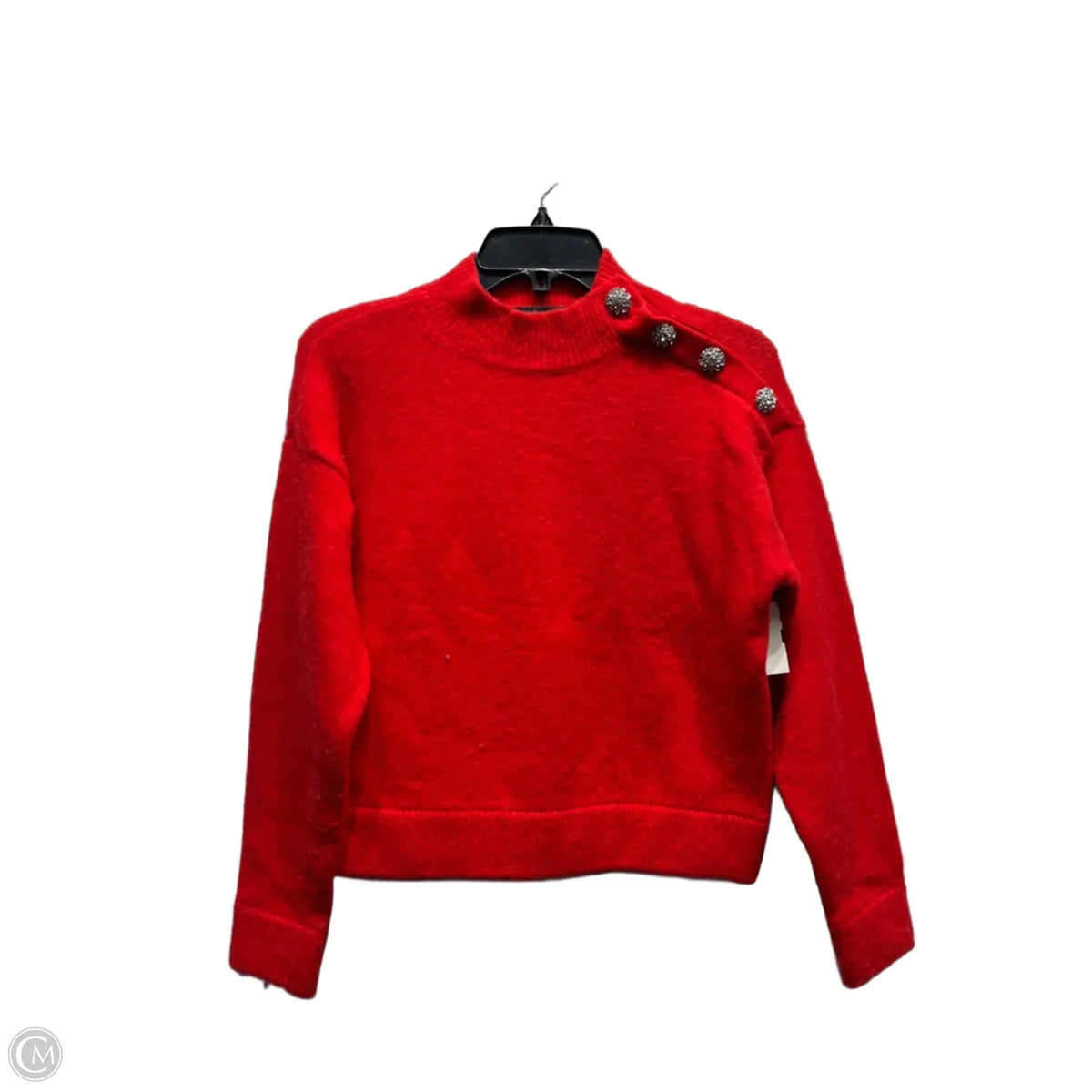 Sweater By Ann Taylor In Red, Size: Xsp