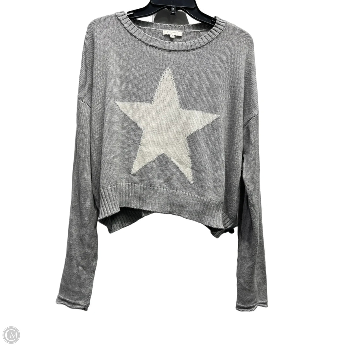 Sweater By Z Supply In Grey, Size: M