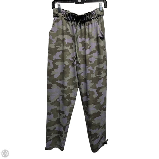 Athletic Pants By Lululemon In Green & Purple, Size: 6