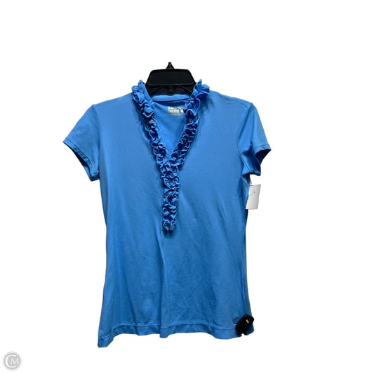 Top Short Sleeve Designer By Lilly Pulitzer In Blue, Size: Xs