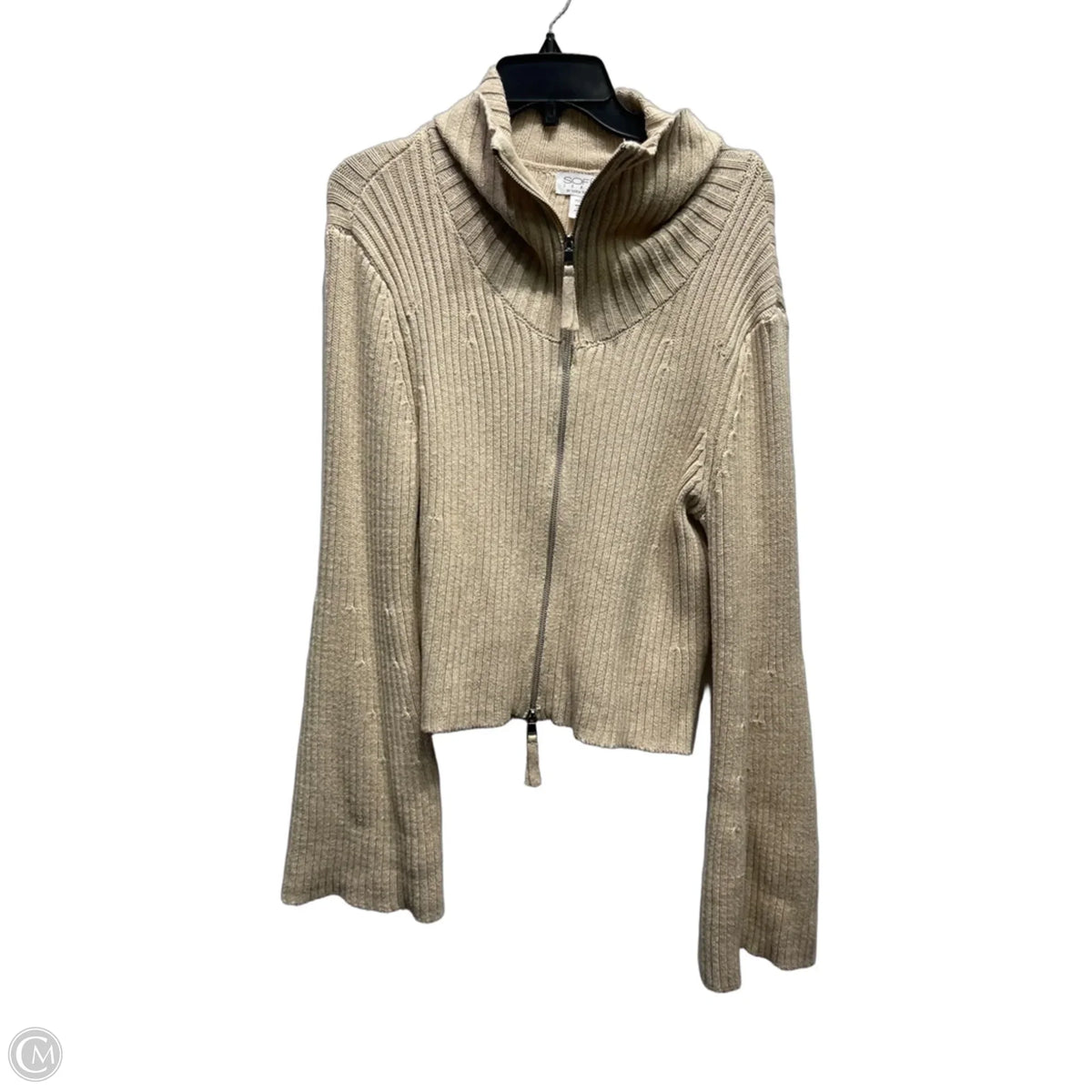 Sweater By Sofia In Tan, Size: L