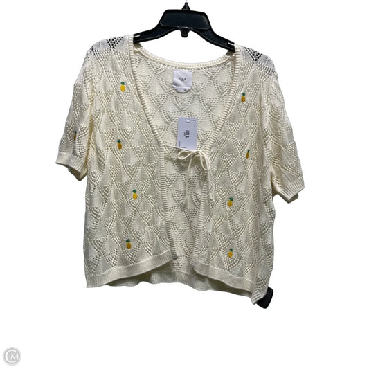 Sweater Cardigan By Lola In Tan, Size: Xl