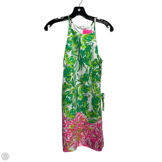 Romper Designer By Lilly Pulitzer In Green & Pink, Size: 00