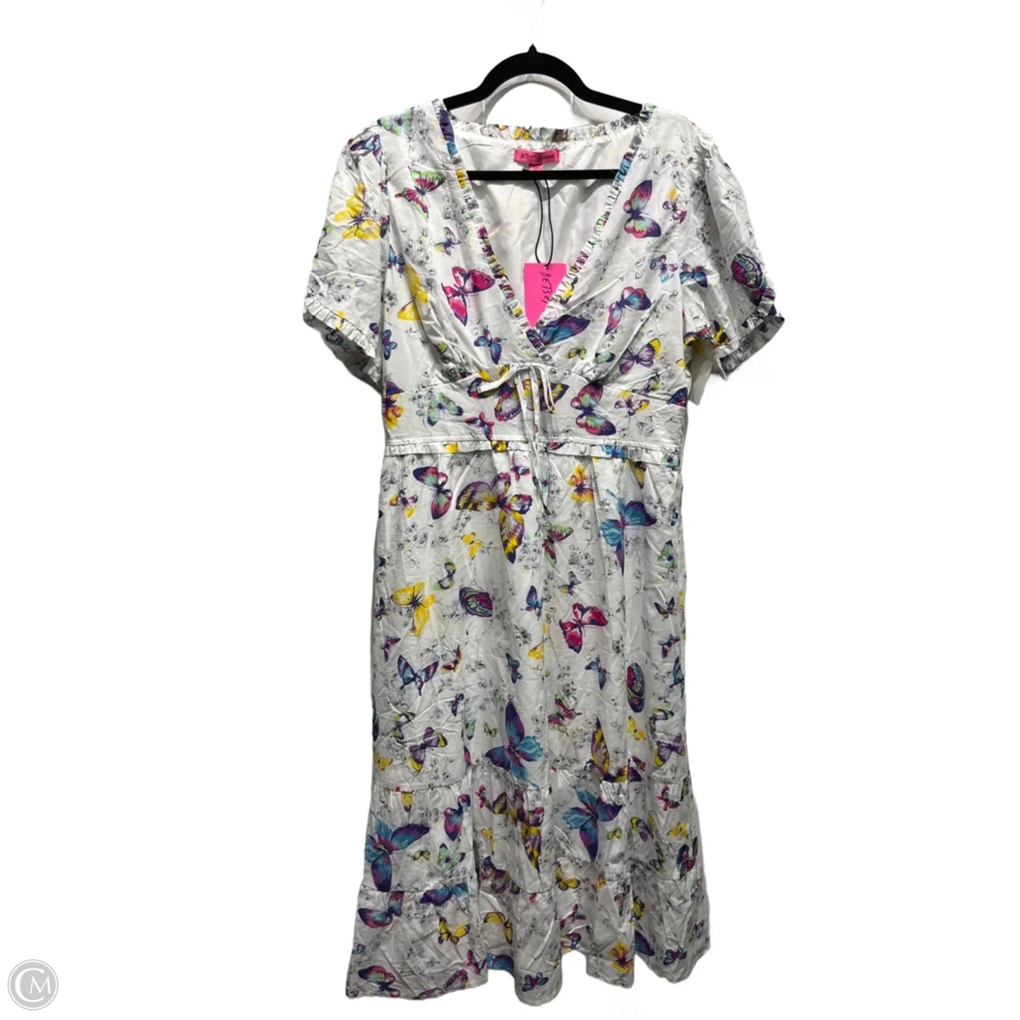 Dress Casual Midi By Betsey Johnson In Pink & Purple, Size: Xl