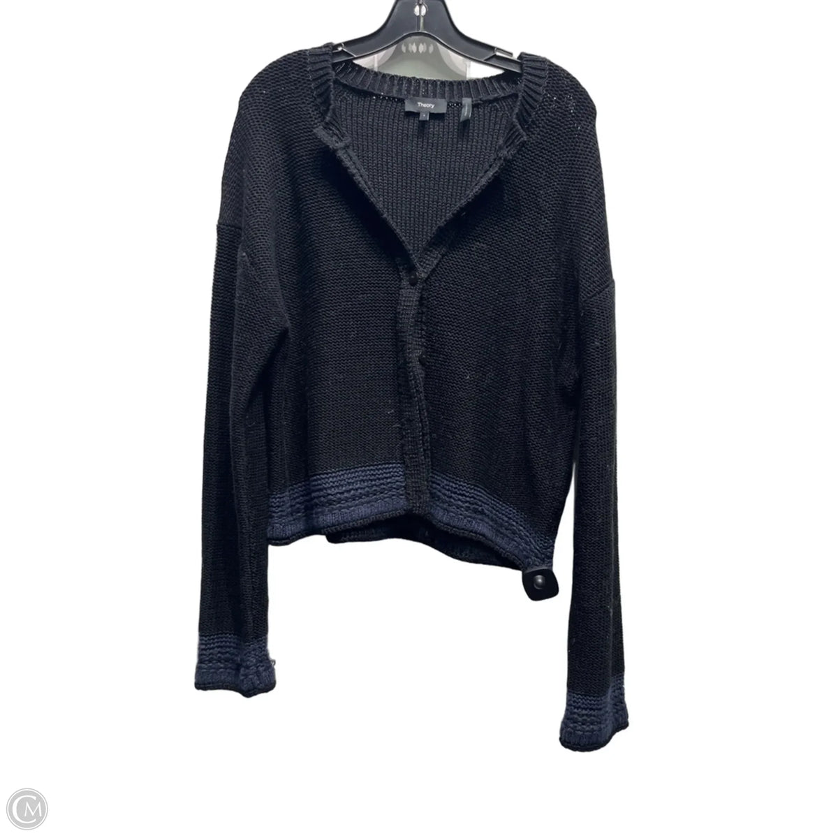 Sweater Cardigan By Theory In Black, Size: S