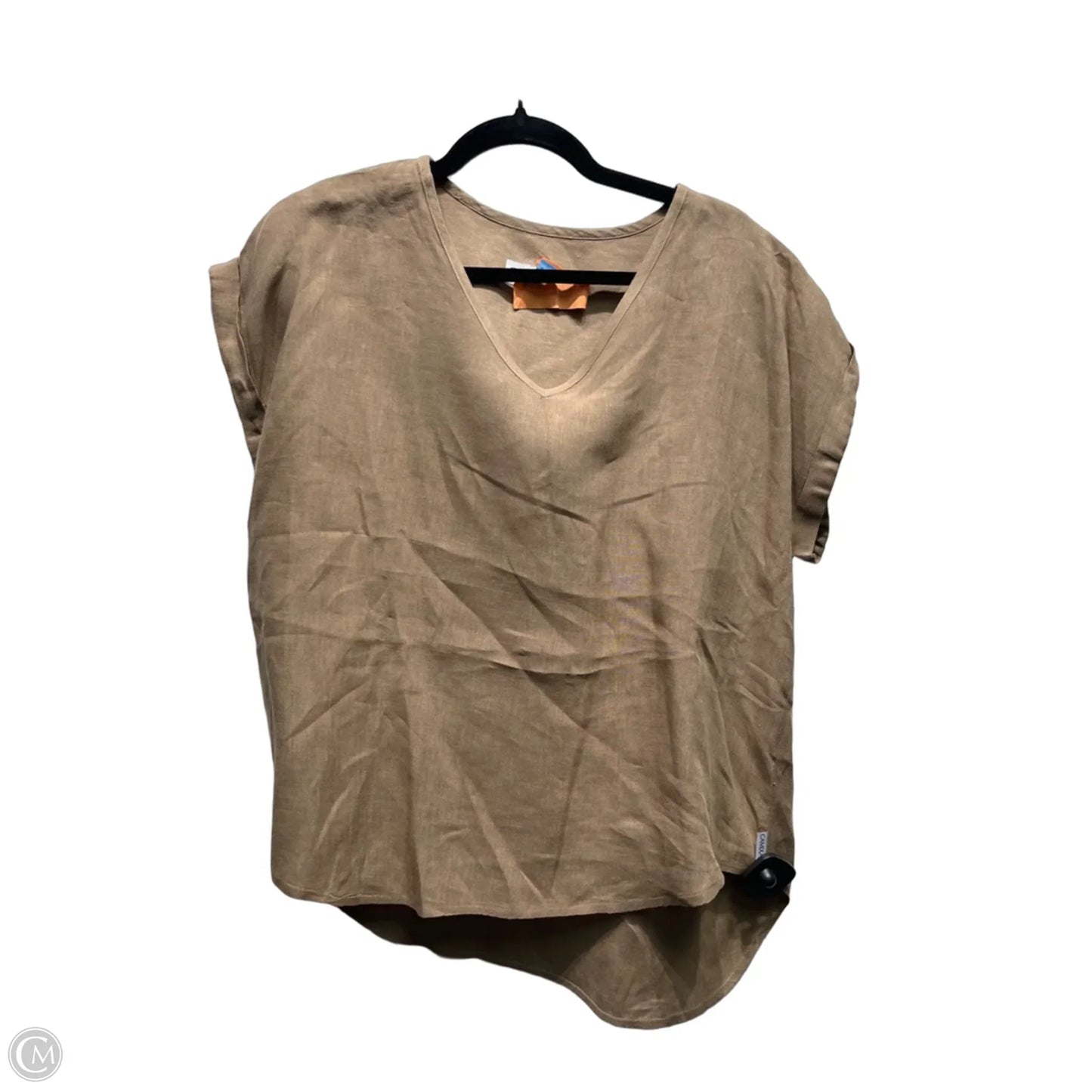 Top Short Sleeve By Clothes Mentor In Brown, Size: M