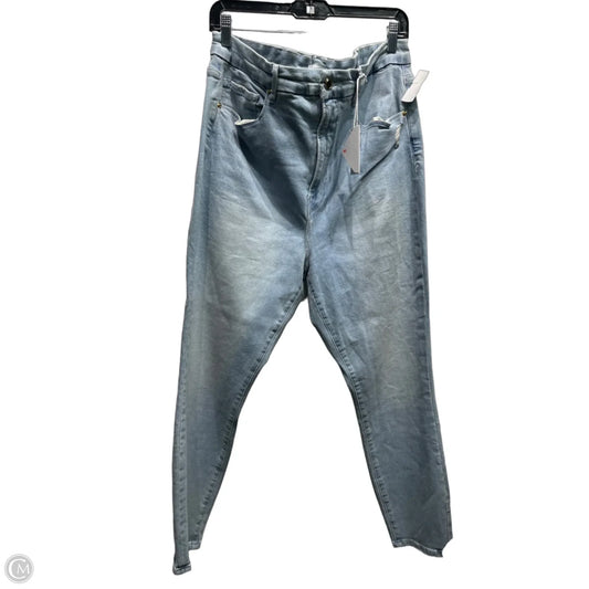 Jeans Skinny By Good American In Blue Denim, Size: 20