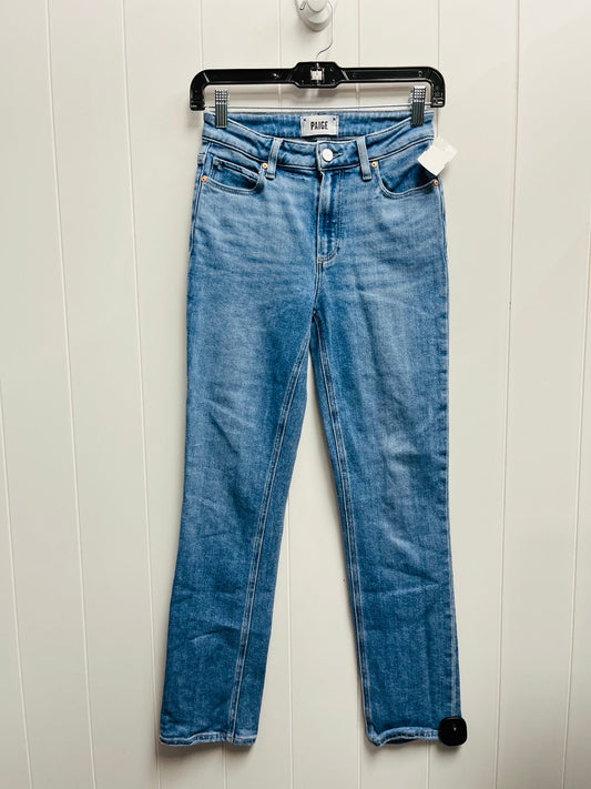 Jeans Straight By Paige In Blue Denim, Size: 2