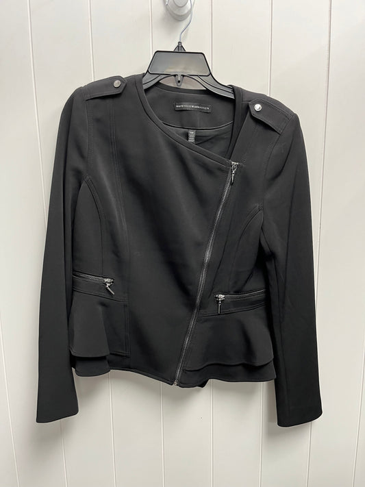 Jacket Moto By White House Black Market In Black, Size: 12