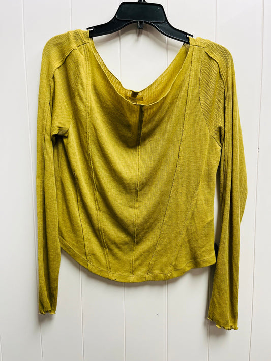 Top Long Sleeve By Pilcro In Green, Size: Xl