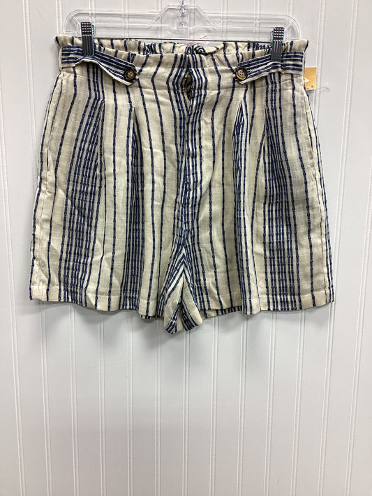 Shorts By En Creme In Blue & Cream, Size:L