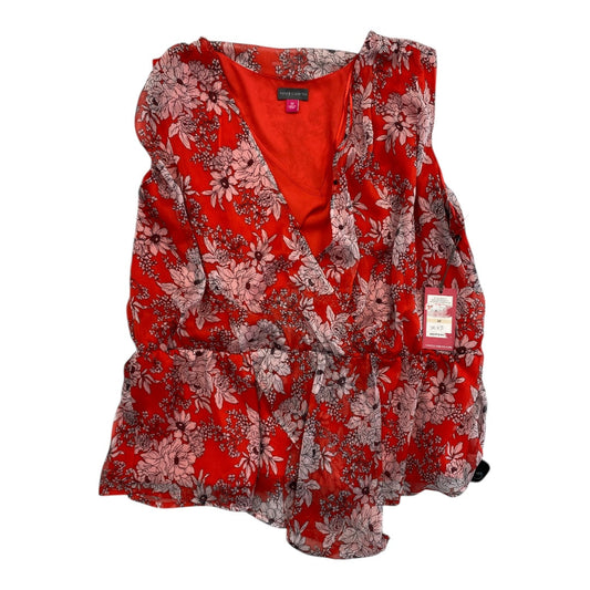 Top Sleeveless By Vince Camuto In Red, Size:2X