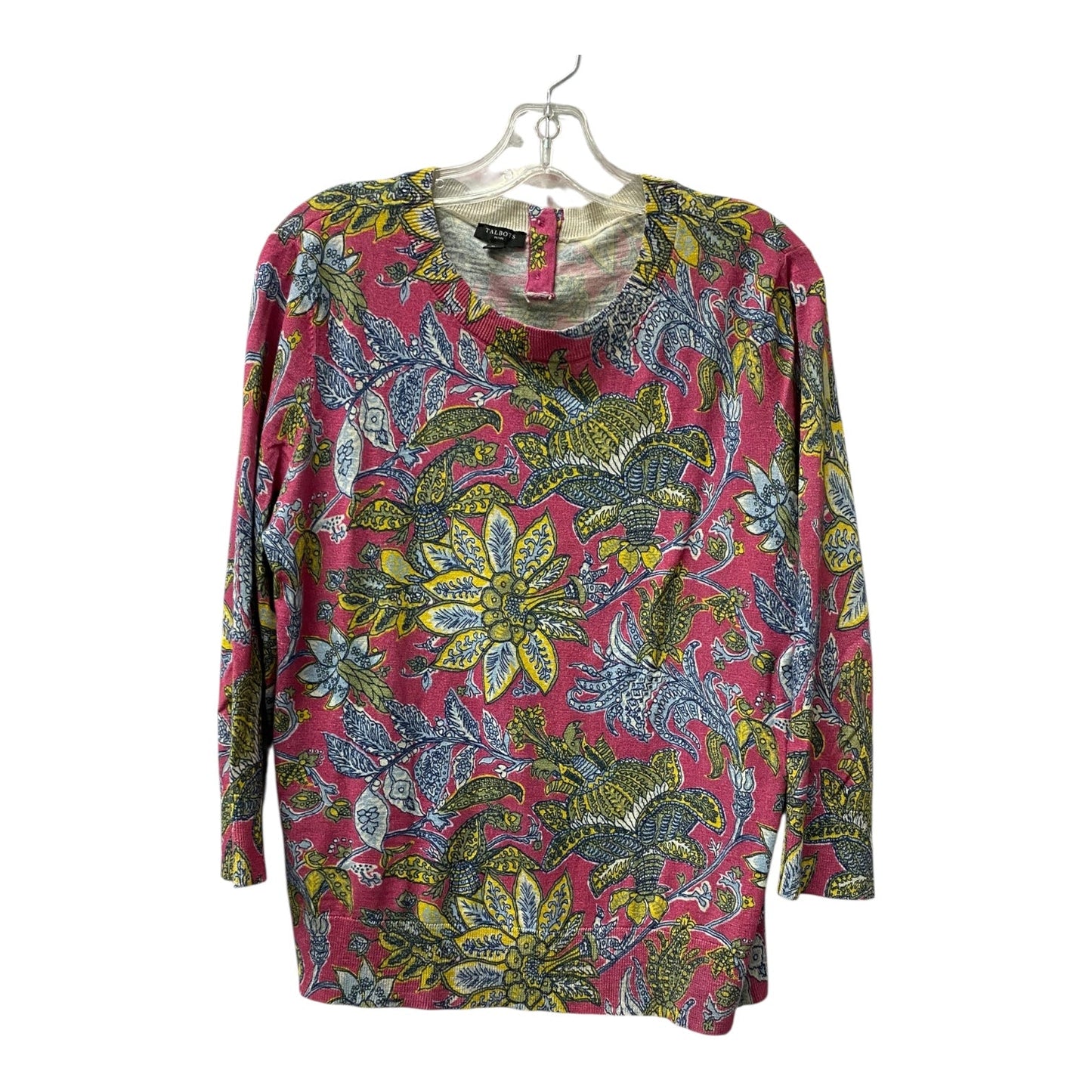 Top Ls By Talbots In Pink & Yellow, Size:Xlp