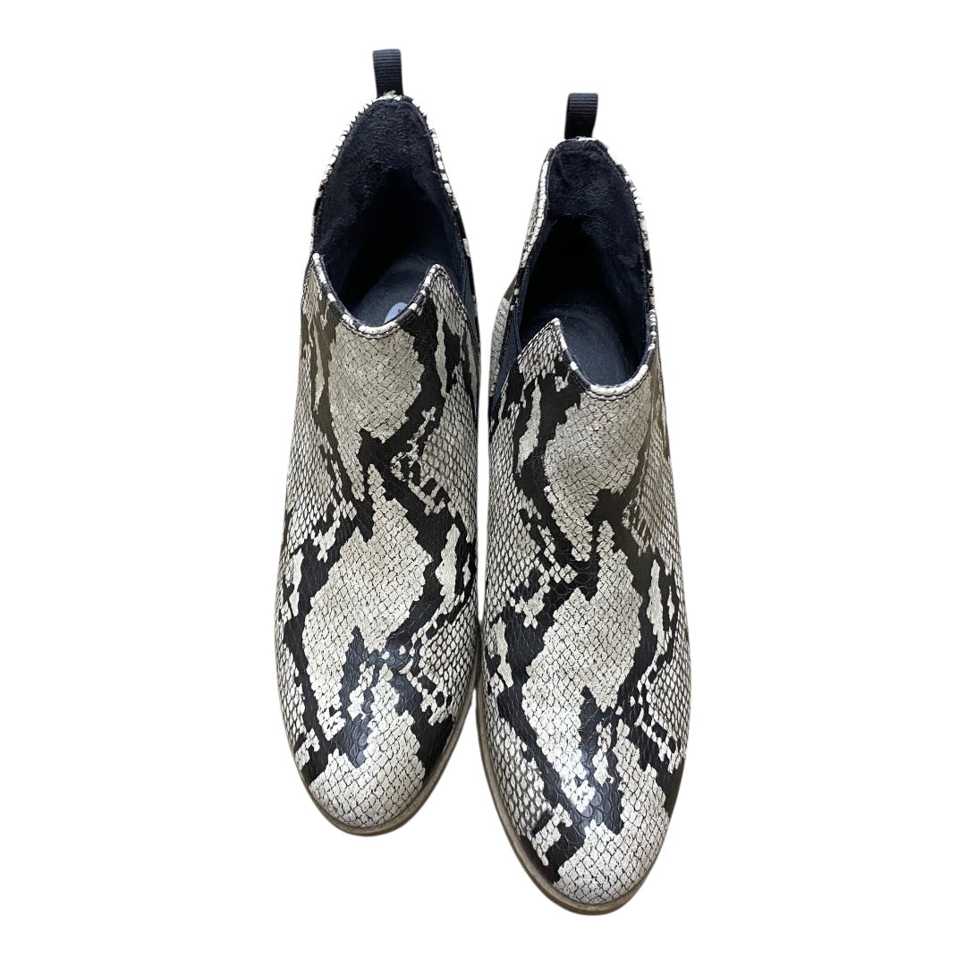 Boots Ankle Heels By Dr Scholls In Snakeskin Print, Size:7.5