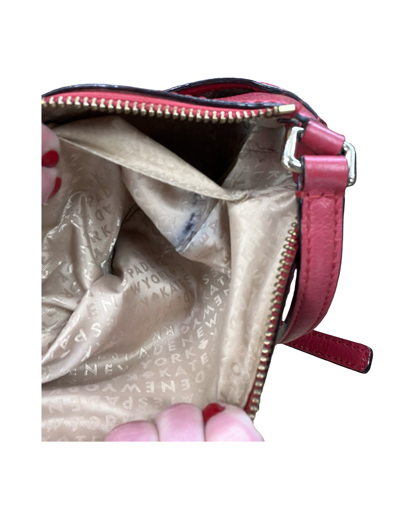 Crossbody Designer By Kate Spade In Red, Size:Small