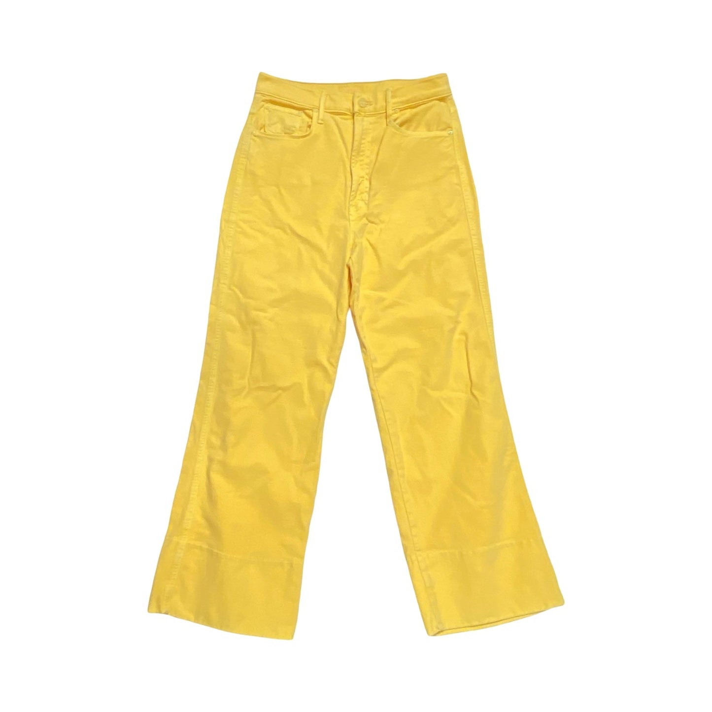 Jeans Cropped By Mother In Yellow, Size:6