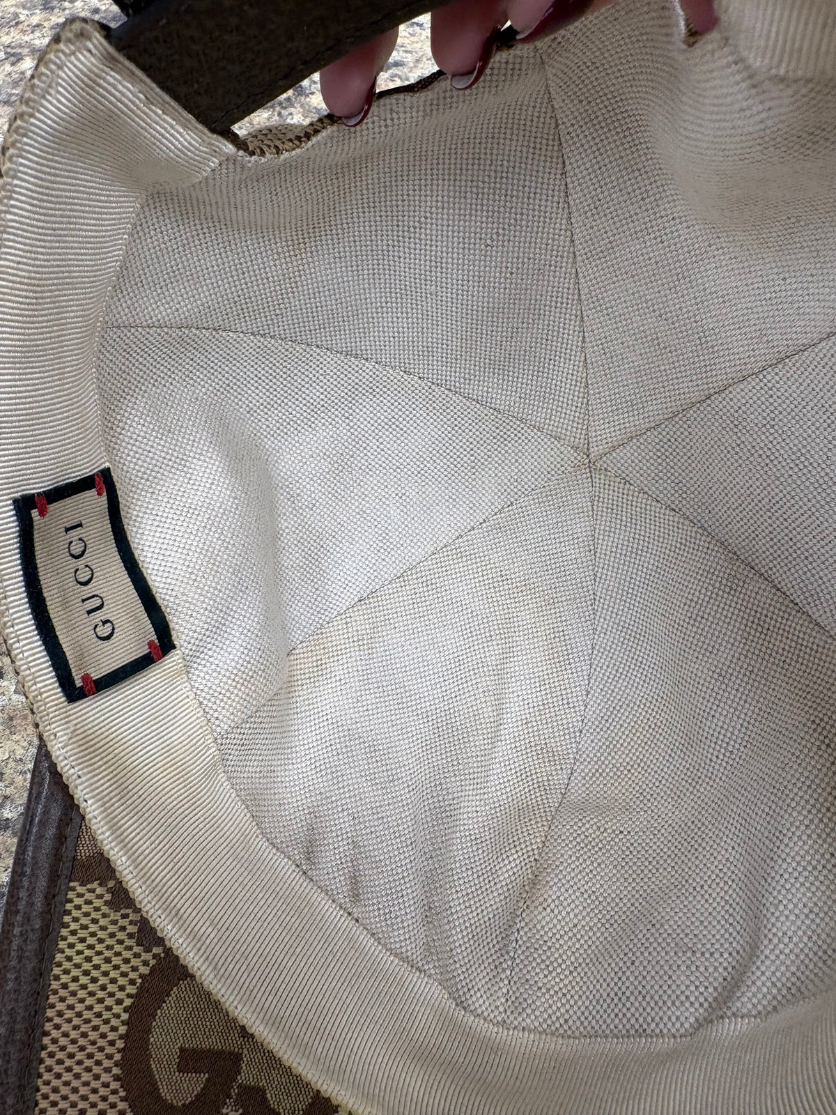 Gucci GG Canvas Luxury Baseball Cap, Size Medium (57cm)