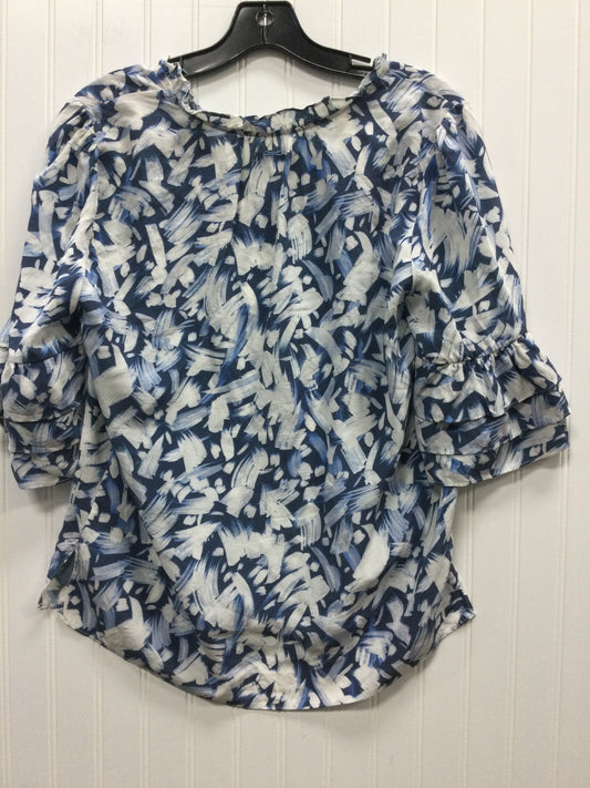 Blouse Ss By Tyler Boe In Blue, Size:M