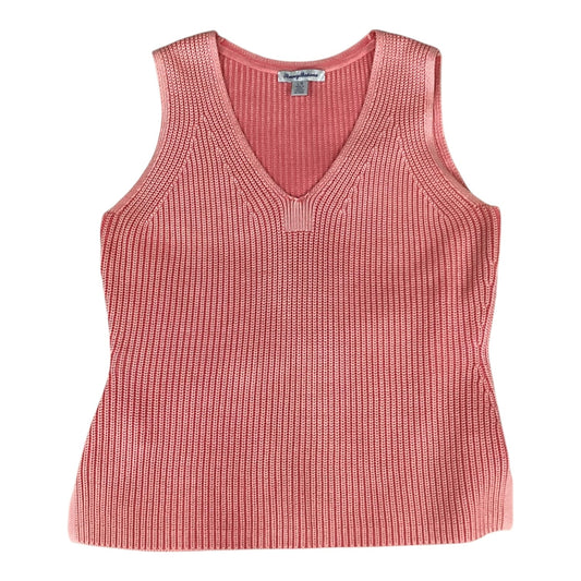 Vest Sweater By Tommy Bahama In Coral, Size:L