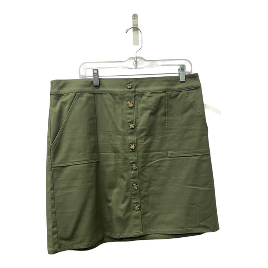 Skirt Mini & Short By Loft In Green, Size:12
