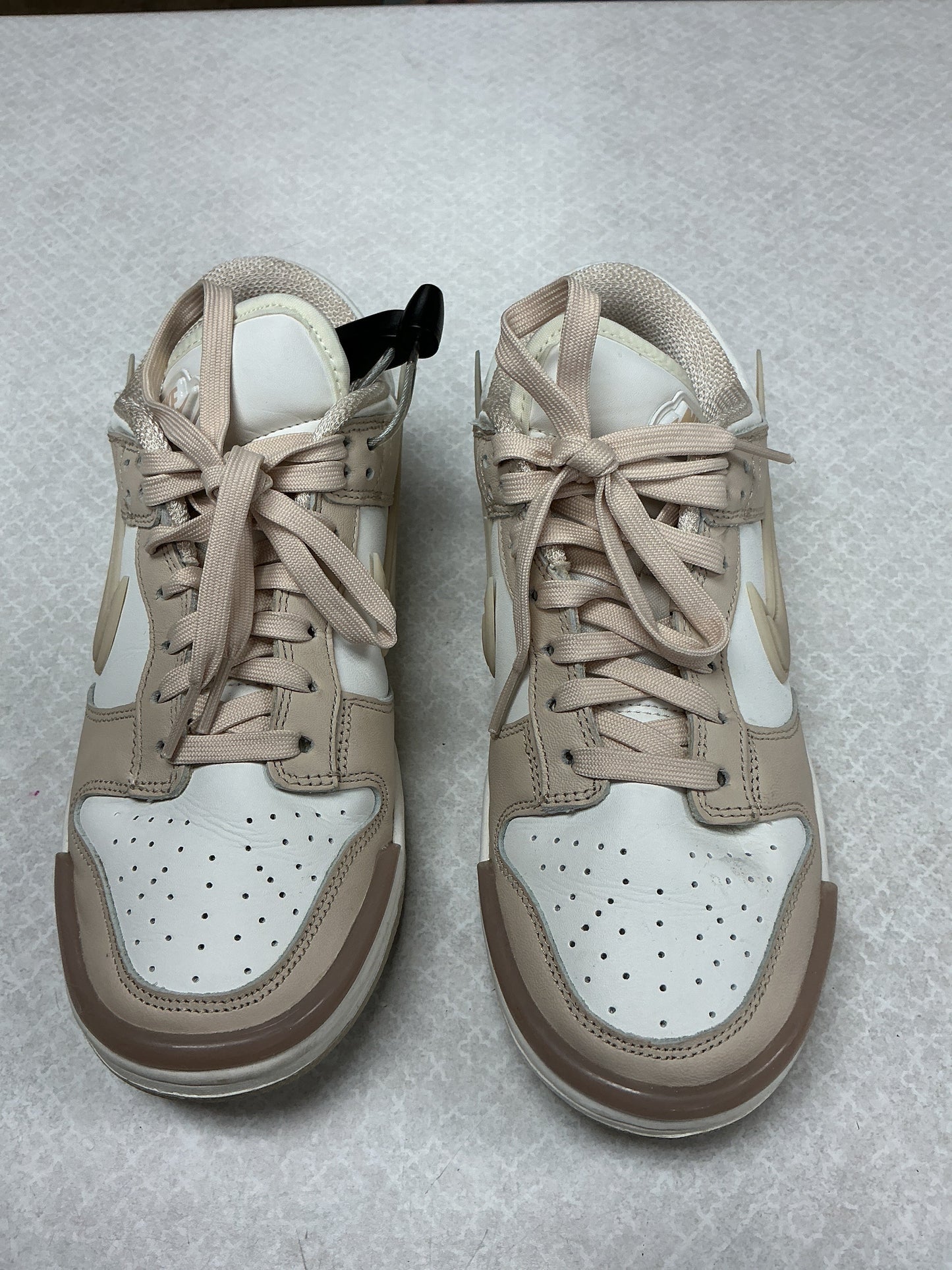Shoes Sneakers By Nike In Tan & White, Size:7.5
