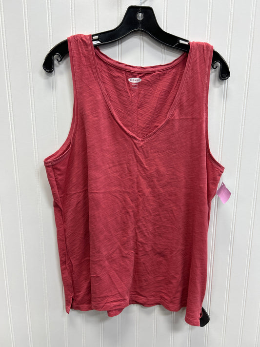 Top Sleeveless By Old Navy In Red, Size:L