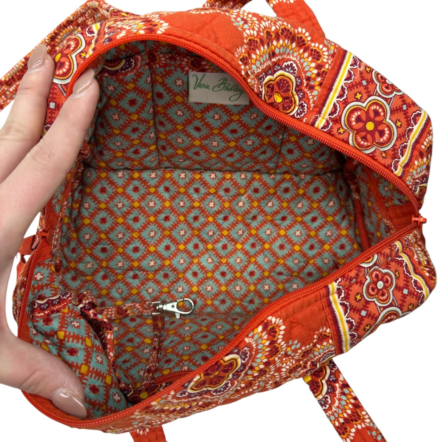 Handbag By Vera Bradley In Orange, Size:Medium