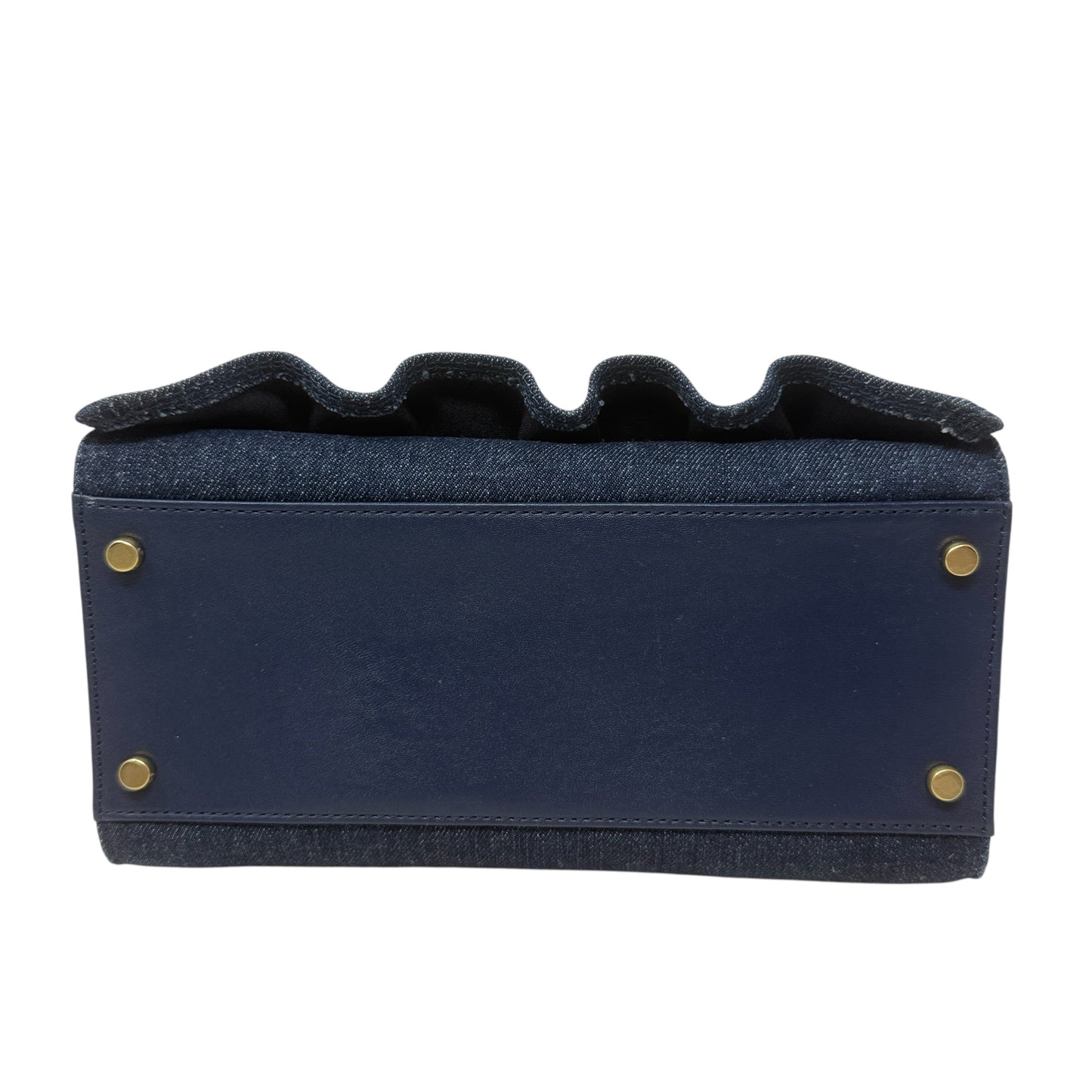 White Rock Road Denim Sam Satchel Designer By Kate Spade, Size: Small