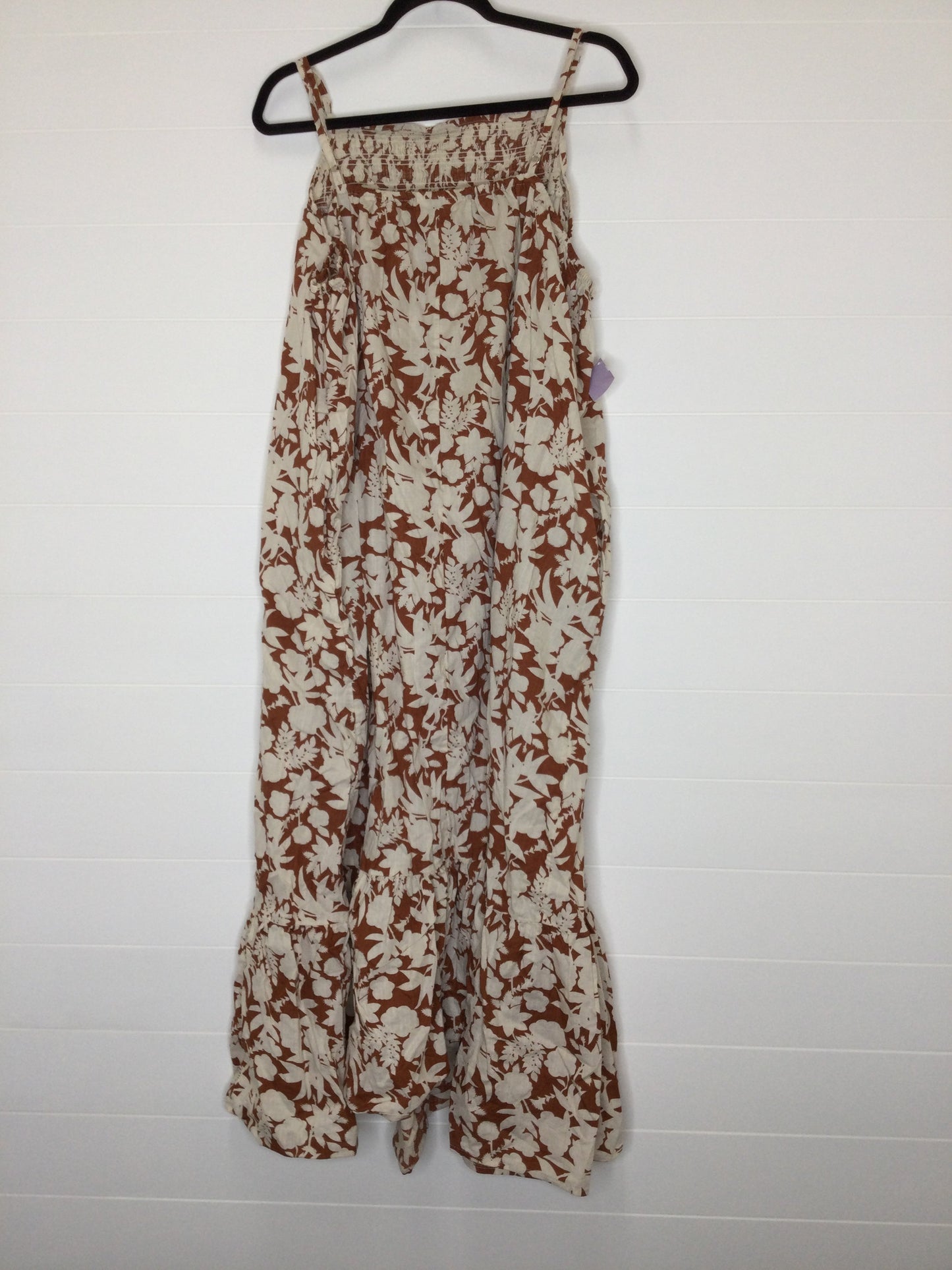 Cream & Tan Dress Casual Maxi Universal Thread, Size 2x