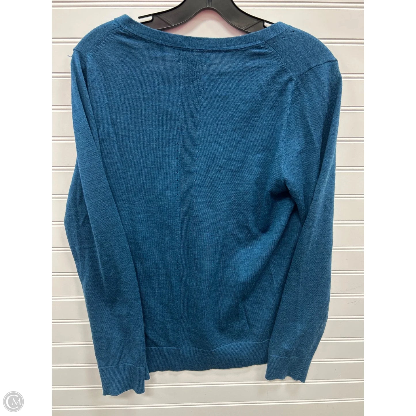 Top Long Sleeve By Banana Republic In Teal, Size: M