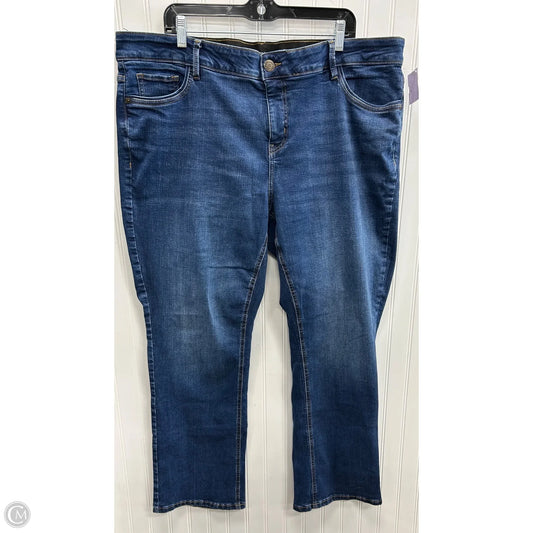 Jeans Boot Cut By Liz Claiborne In Blue Denim, Size: 18
