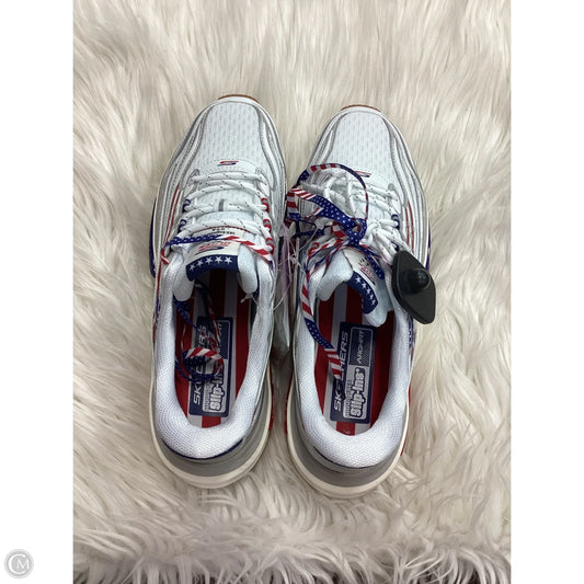 Shoes Athletic By Skechers In Blue & Red & White, Size: 10