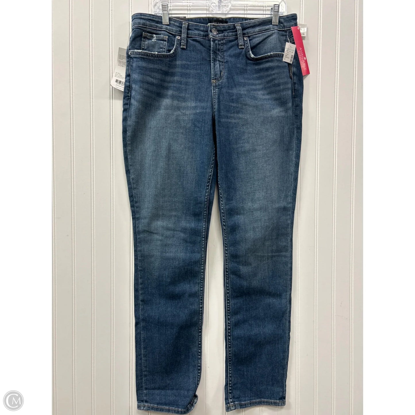 Jeans Straight By Silver In Blue Denim, Size: 10l