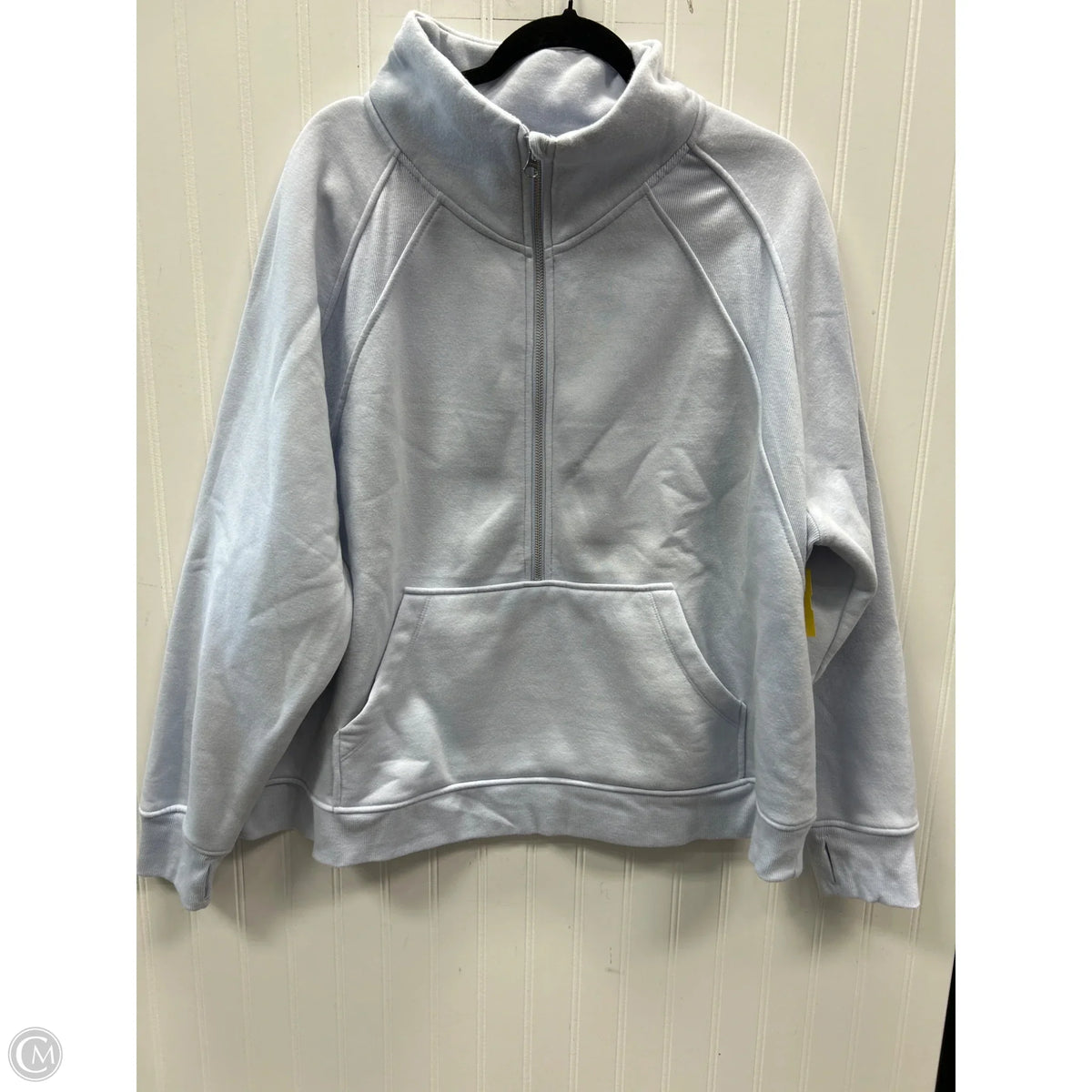 Athletic Sweatshirt Collar By Danskin In Blue, Size: 3x