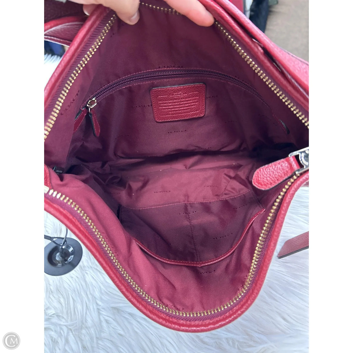 Handbag Designer By Coach, Size: Large