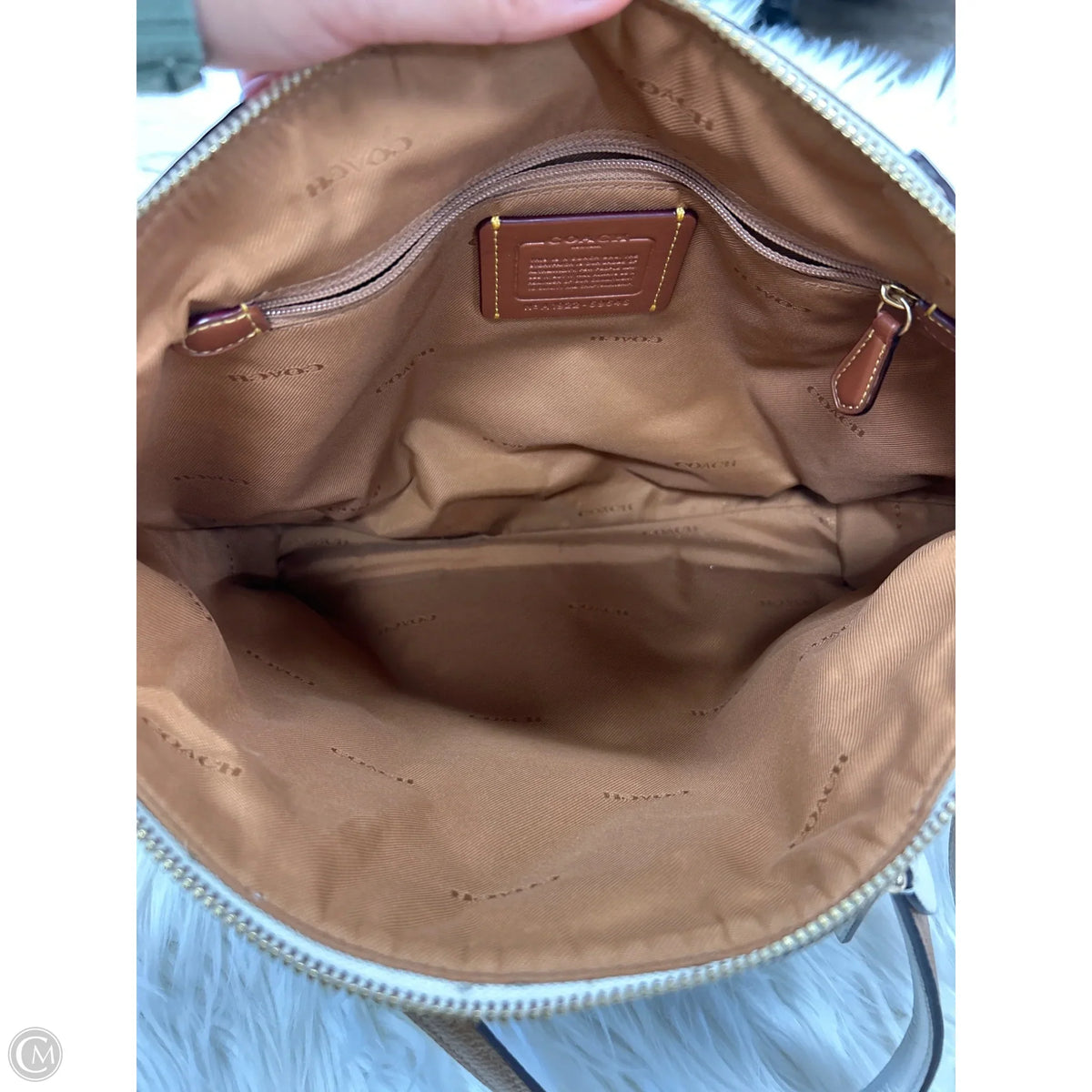 Handbag Designer By Coach, Size: Medium