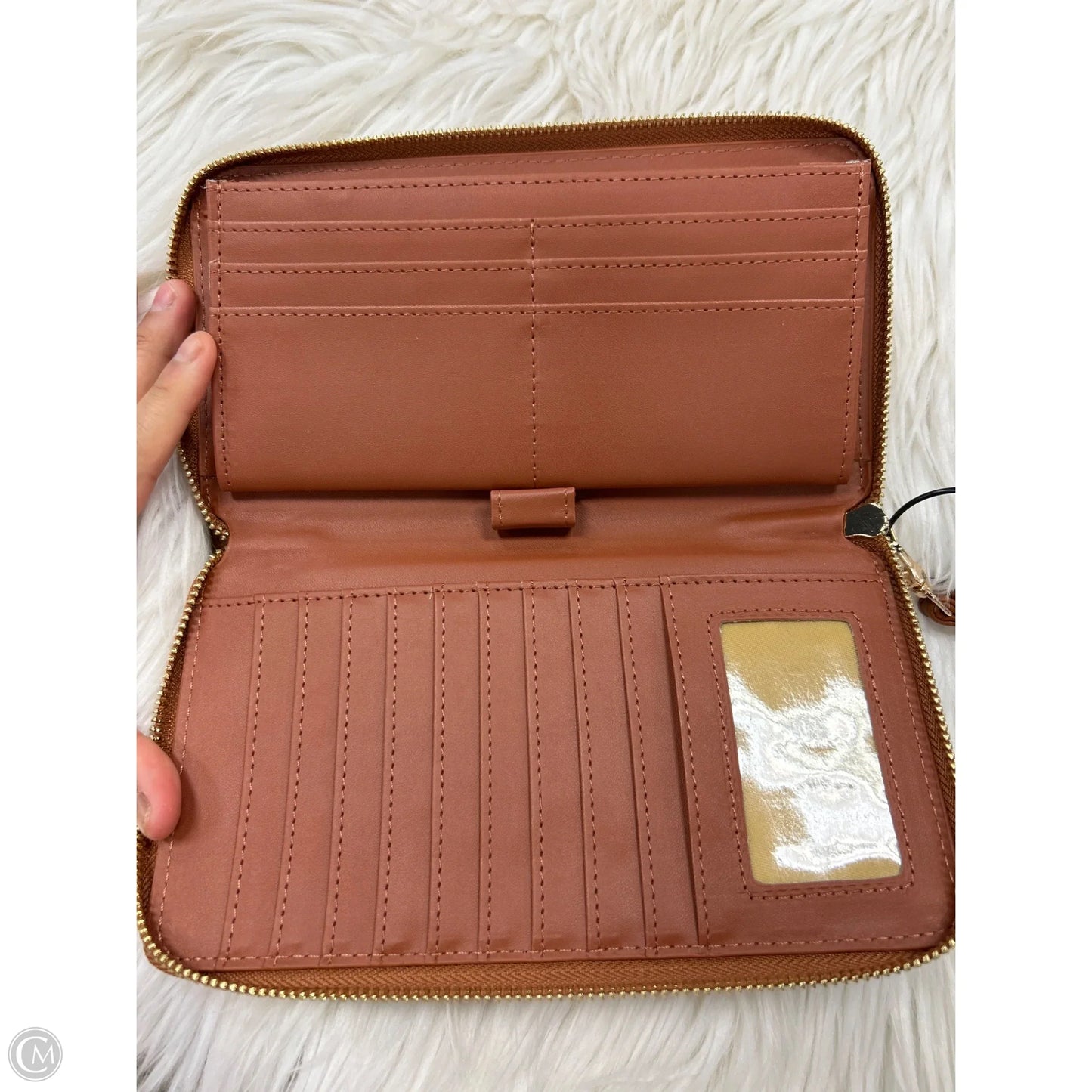 Wallet Leather By Cmc, Size: Large