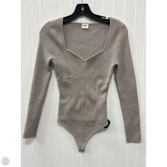 Bodysuit By Abercrombie And Fitch In Taupe, Size: M