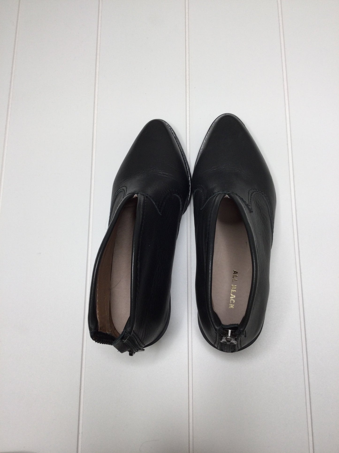 Boots Ankle Heels By All Black Size: 5