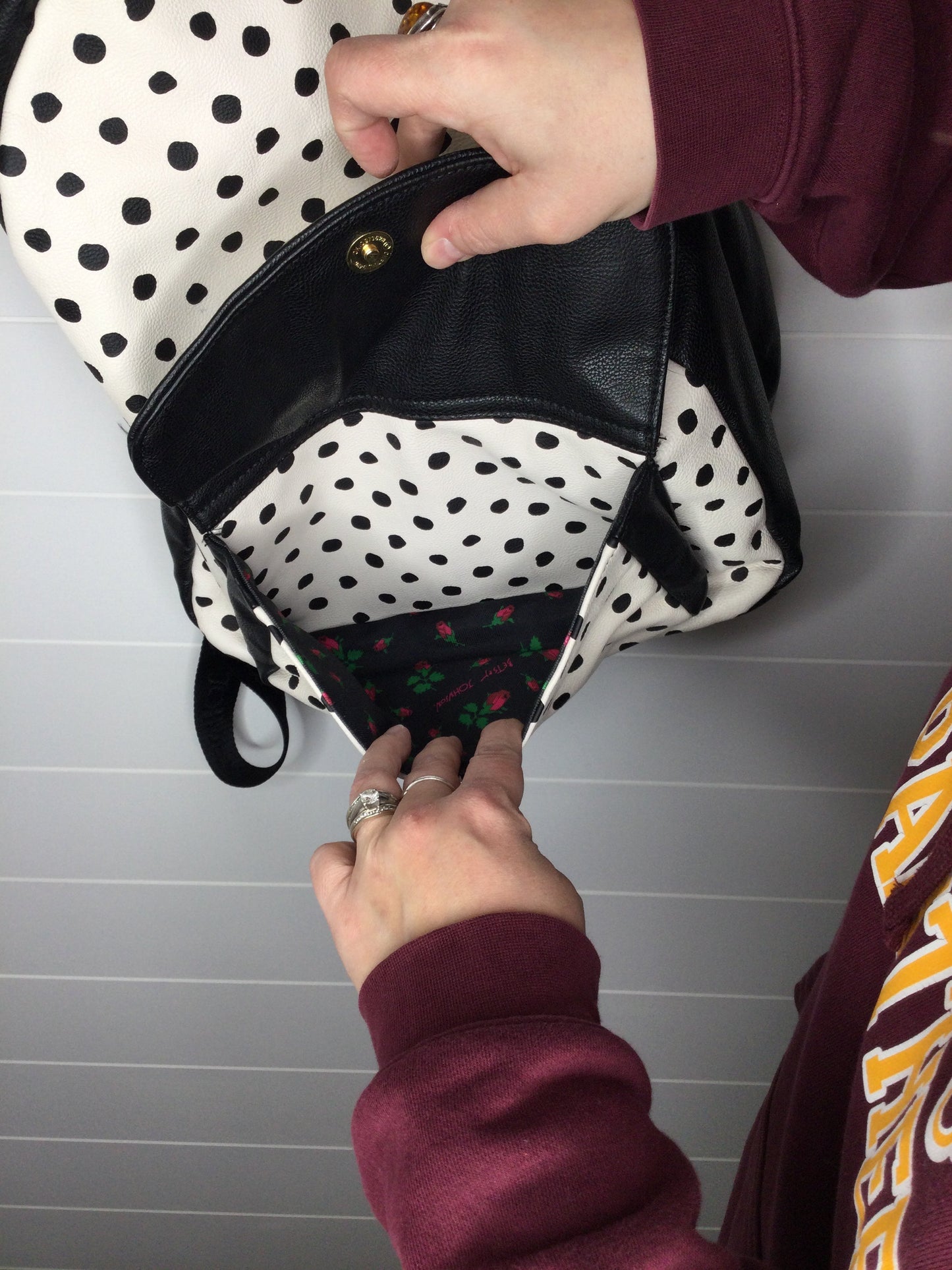 Backpack By Betsey Johnson  Size: Large