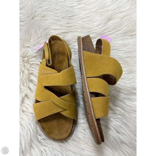 Sandals Flats By Comfortiva In Yellow, Size: 11