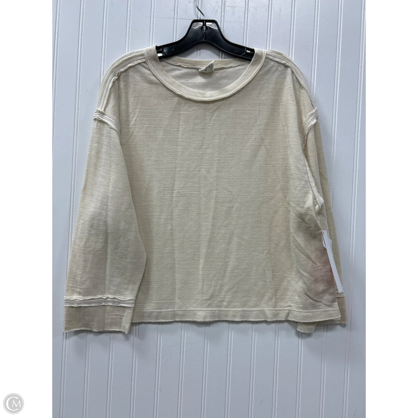 Top Long Sleeve By By Together In Cream, Size: M
