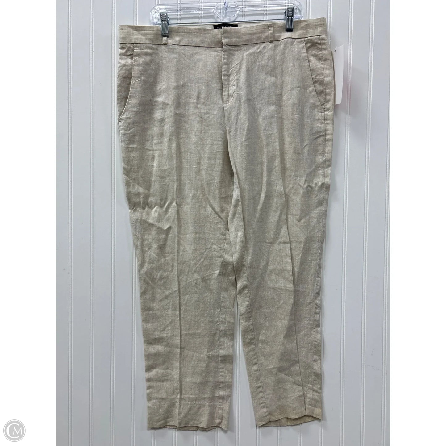 Pants Linen By Banana Republic In Cream, Size: 14