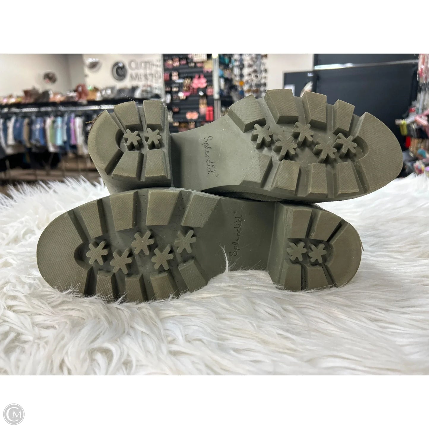Boots Ankle Heels By Splendid In Green, Size: 9