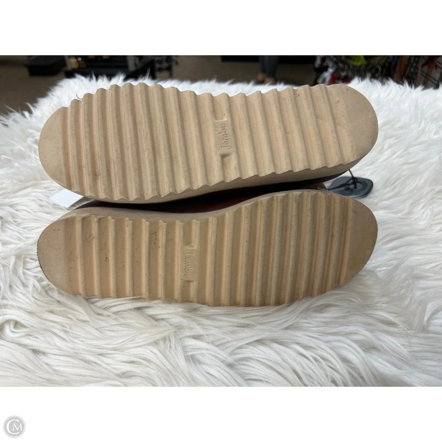 Boots Ankle Flats By Jambu In Brown, Size: 9