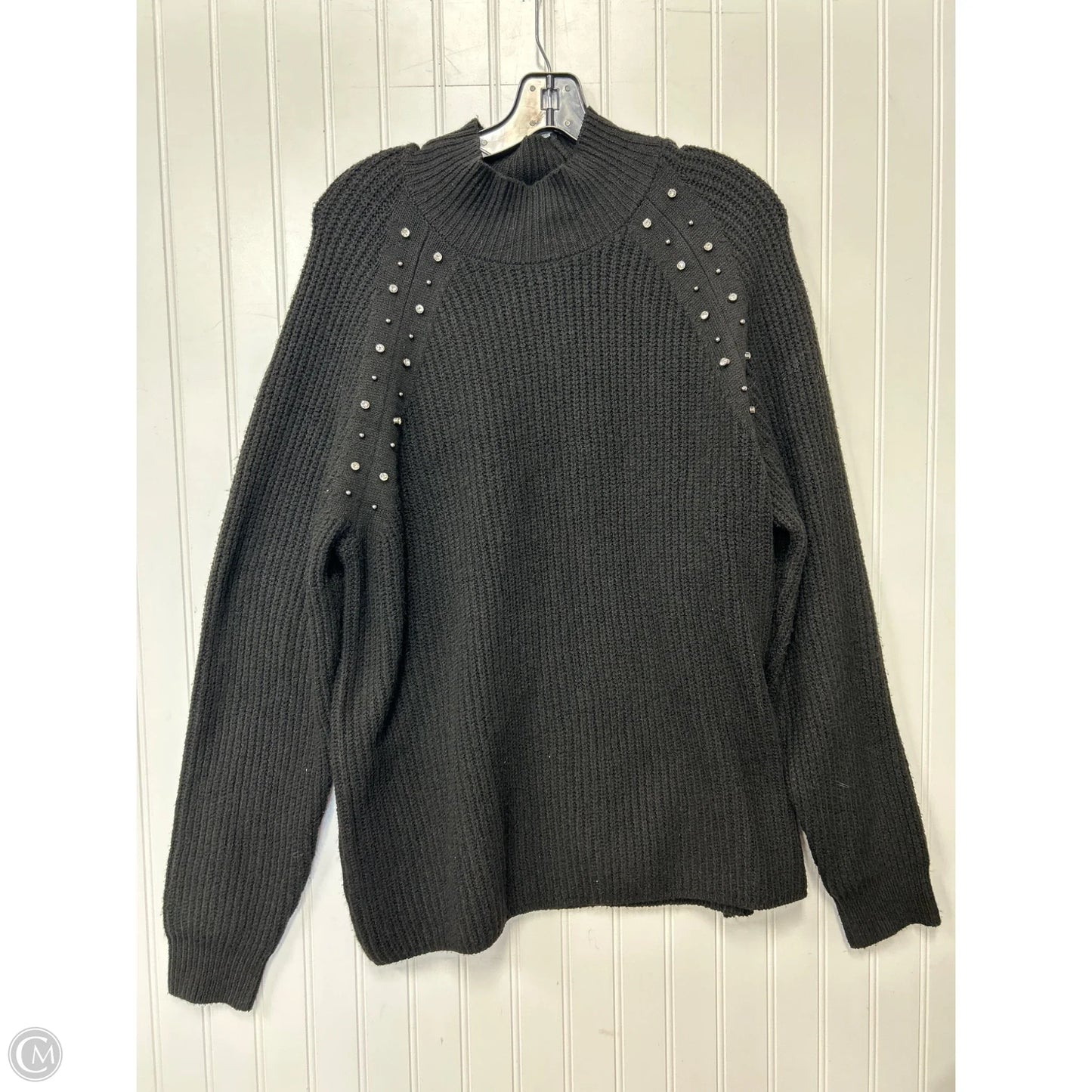 Sweater By Liz Claiborne In Black, Size: 1x