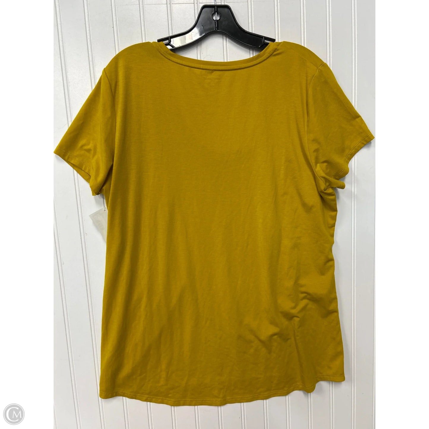 Athletic Top Short Sleeve By Athleta In Yellow, Size: Xl