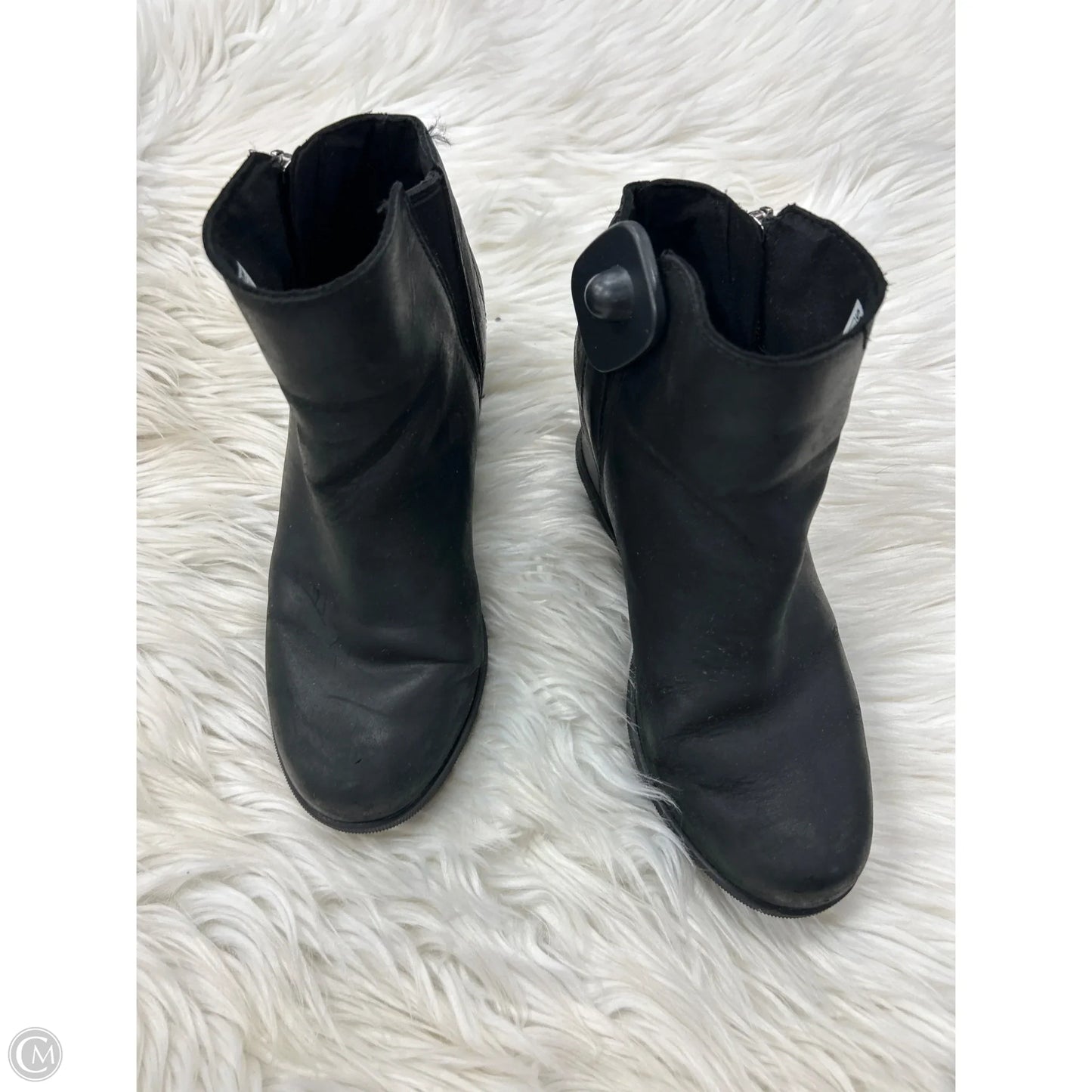 Boots Ankle Heels By Sorel In Black, Size: 6.5