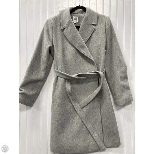 Coat Wool By Gap In Grey, Size: M