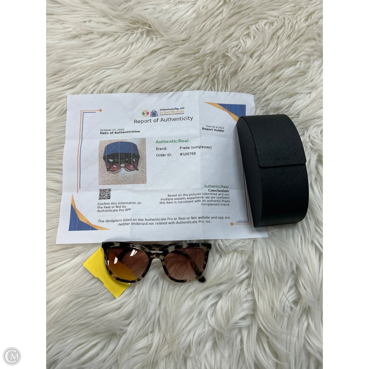 Sunglasses Luxury Designer By Prada, Size: